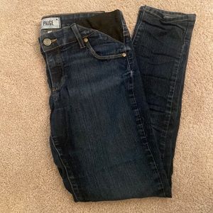 Paige Maternity Denim- Skyline Ankle peg skinny with side stretch panels